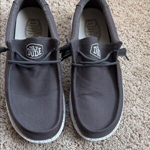 Hey Dude Men's Charcoal Slip-On Loafers